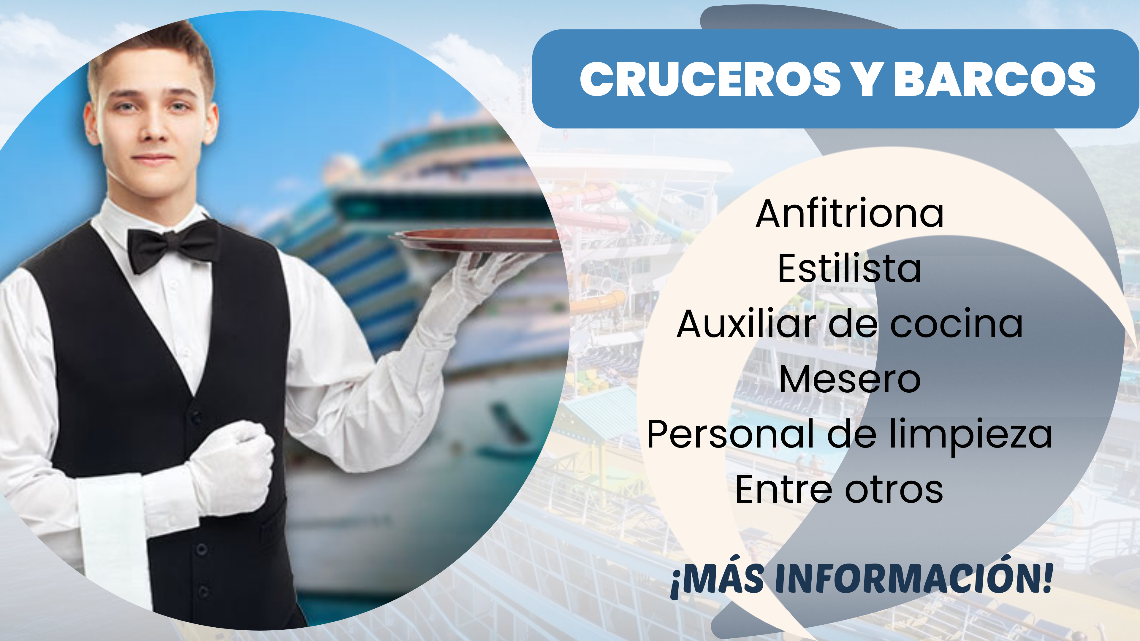 TRABAJOS EN CRUCEROS Y BARCOS